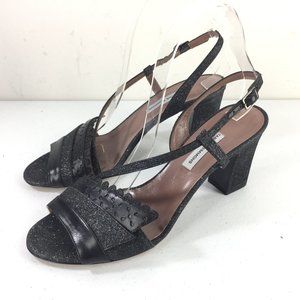 New Tabitha Simmons Black 39 8.5 slingback block